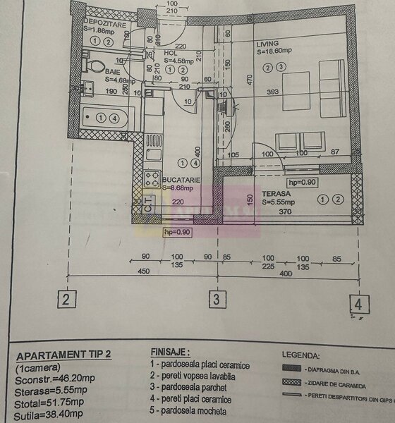 Garsoniera, 38mp, vav de Delta Vacaresti